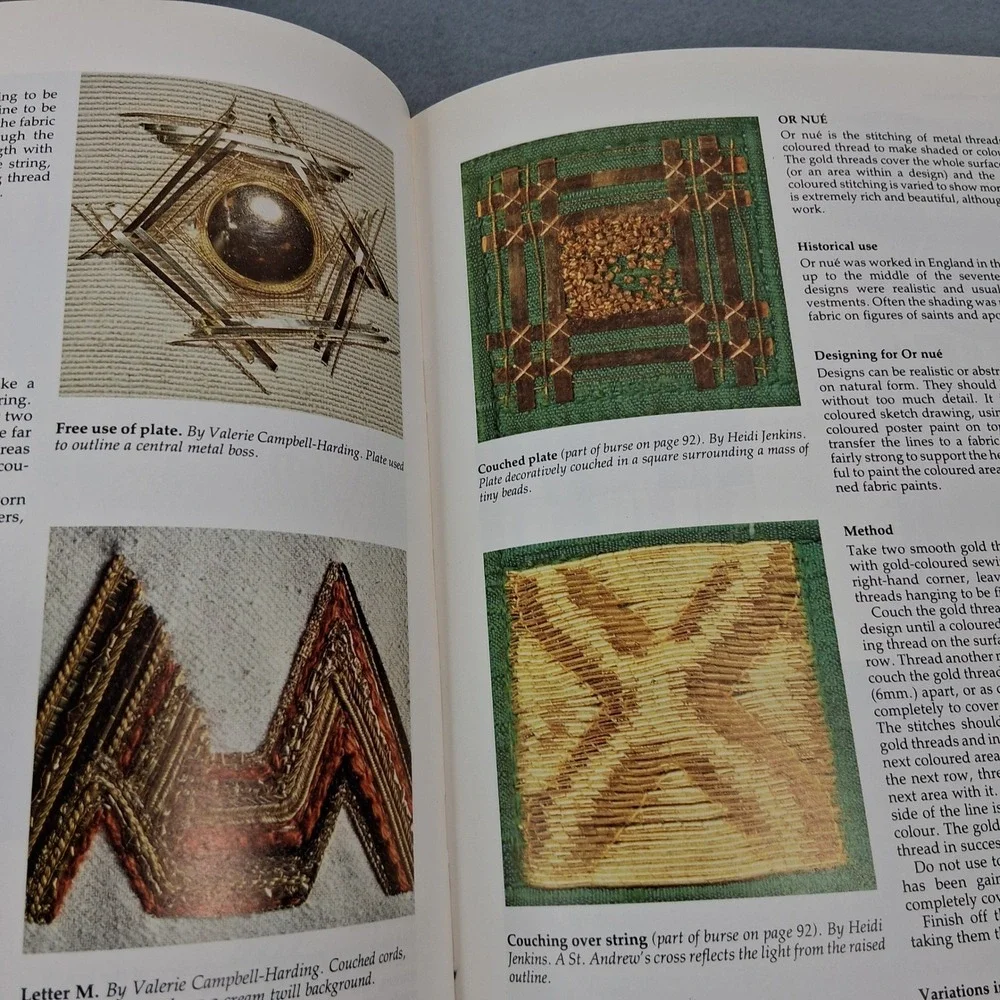 Gold & Silver Embroidery Edited by Kit Pyman Hard Cover Book 1987